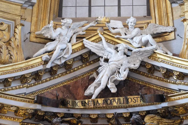 Angels Basilica Dei Santi Ambrogio Carlo Corso Ρώμη Ιταλία — Φωτογραφία Αρχείου