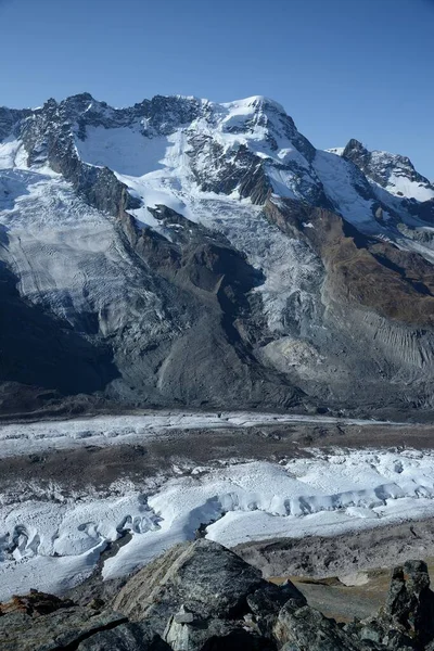 Vista Desde Gornergrat Sobre Glaciares Montañas Suizos — Foto de Stock