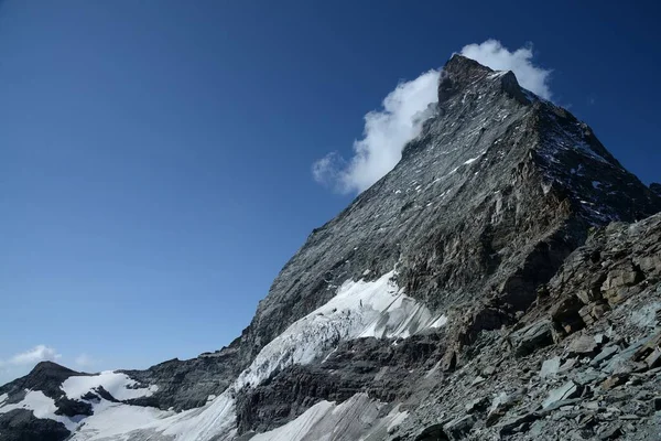 Foto Muestra Una Vista Cumbre Matterhorn — Foto de Stock