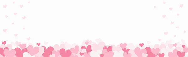 Set Festive Red Pink Hearts Vector Illustration — Stock Photo, Image