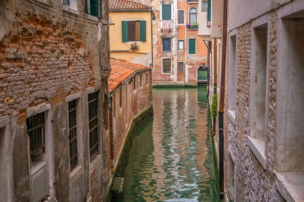 Venise Italie Août 2017 Vue Sur Canal Dans Ville Burano — Photo