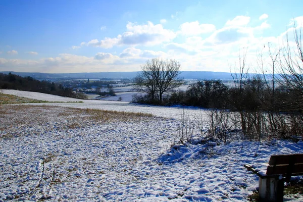 Kışın Leonberg Yakınlarındaki Gebersheim Manzarası — Stok fotoğraf
