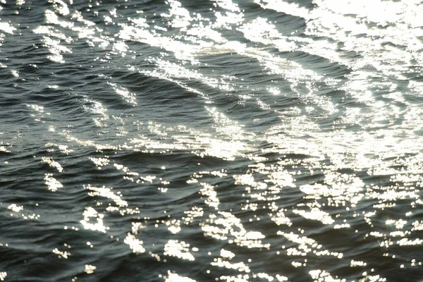 Foto Viser Nordsøen Med Vandoverfladen Reflekterende Lys - Stock-foto
