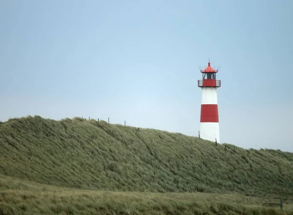 Foto Zeigt Einen Leuchtturm Auf Der Insel Sylt — Stockfoto