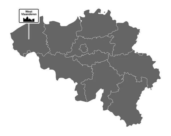 Politická Mapa Jižní Koreje — Stock fotografie