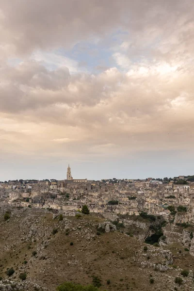 Μνημείο Unesco Αρχαία Πόλη Matera Sassi Matera Basilicata Νότια Ιταλία — Φωτογραφία Αρχείου