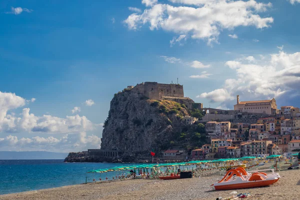 Hrad Castello Ruffo Scilla Kalábrii Itálie — Stock fotografie