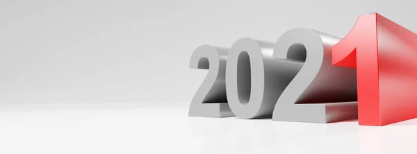 Rendering Του 2019 Νέο Έτος 2017 — Φωτογραφία Αρχείου