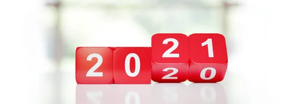 Ano Novo 2018 Renderização — Fotografia de Stock