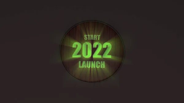 Mutlu Yeni Yıl 2022 Tasarımının Sunumu — Stok fotoğraf