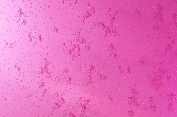 3D画像 ピンク色の背景に水の滴 コンセプトバレンタインデー 結婚式 — ストック写真