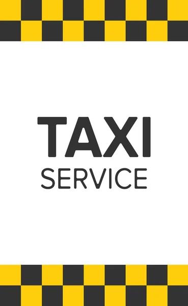 Abstrakter Hintergrund Stil Eines Taxis Vektorillustration — Stockfoto