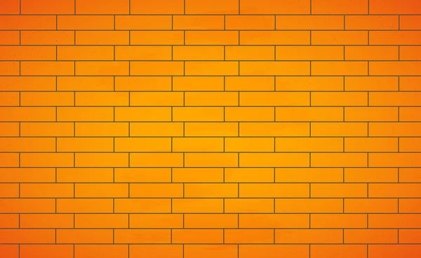 Pared Fondo Realista Nuevo Ladrillo Amarillo Ilustración Vectorial — Foto de Stock