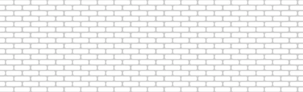 現実的な壁の背景 新しい白いレンガ造りの作品 ベクトルイラスト — ストック写真