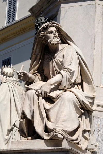 Prophet Isaiah Revelli Column Immaculate Conception Piazza Mignanelli Rome Italy — Stock Photo, Image