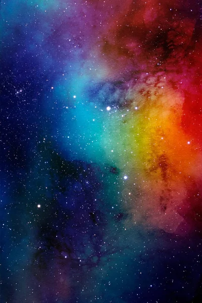 우주의 추상적 우주의 배경은 색입니다 상징하는 형상의 요소들 — 스톡 사진