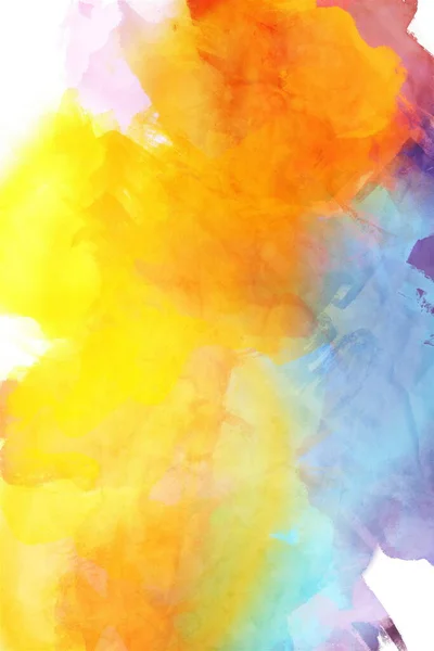 Abstract Colorful Watercolor Background Paint Leaks Ombre Creativity — Stock Photo, Image