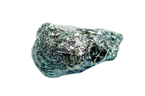 Макро Мінеральний Камінь Ізольований Білому Тлі — стокове фото