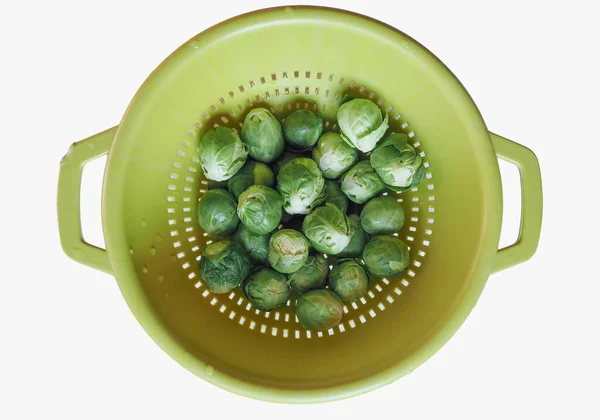 Couve Bruxelas Couve Legumes Comida Vegetariana Nome Científico Brassica Oleracea — Fotografia de Stock