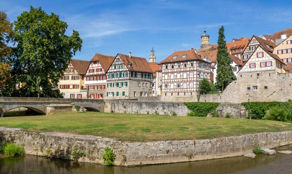 Vue Sur Ville Une Ville Nommée Schwaebisch Hall Dans Sud — Photo