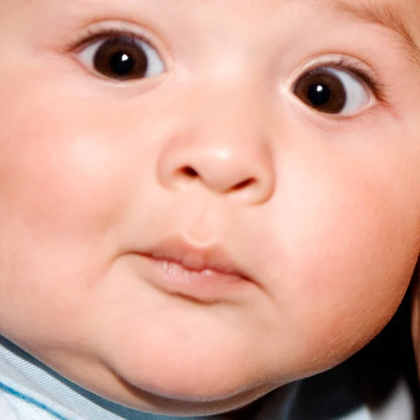 Primer Plano Retrato Lindo Bebé Niño — Foto de Stock