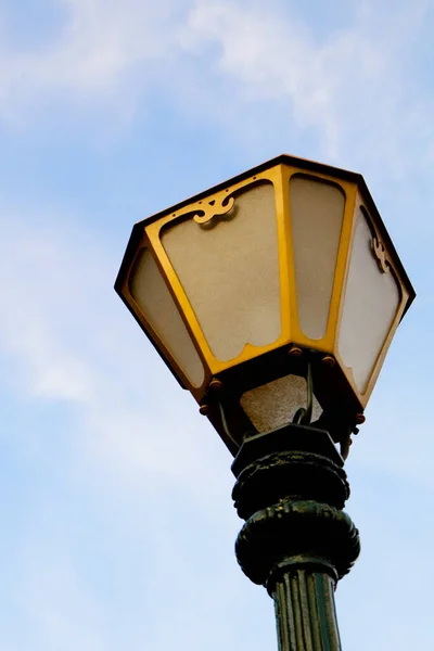 Lâmpada Rua Fundo Céu — Fotografia de Stock