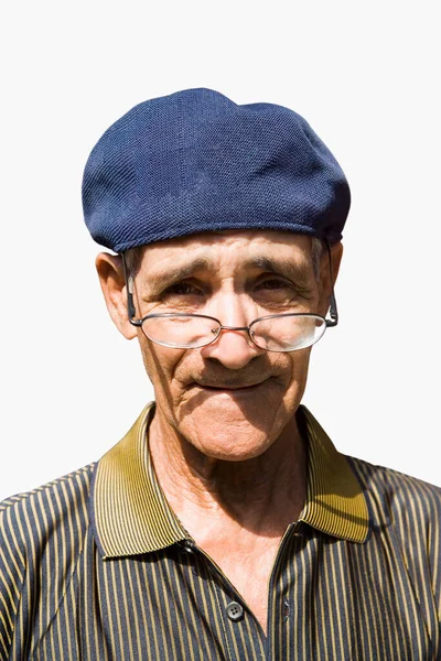 髭や髭を生やした老人の肖像画です — ストック写真