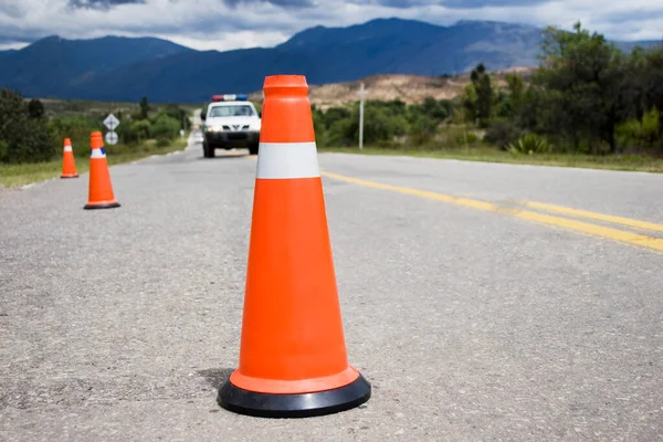 Trafikkon Vägen — Stockfoto