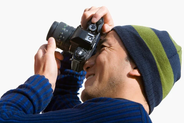 Man Met Een Camera — Stockfoto