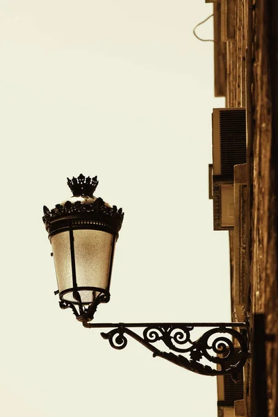 Lampadaire Sur Mur — Photo