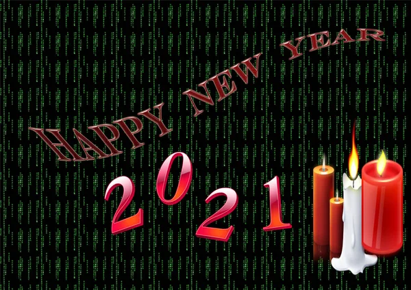 Happy New Year 2021 Background Celebrate World — Stock Photo, Image