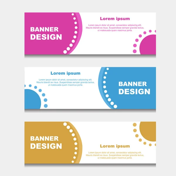 Set Design Banner Web Template Può Essere Utilizzato Layout Del — Foto Stock