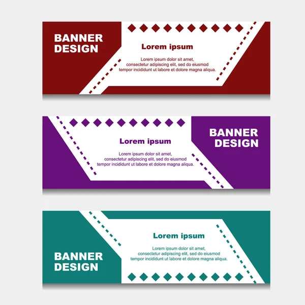 Set Design Banner Web Template Può Essere Utilizzato Layout Del — Foto Stock