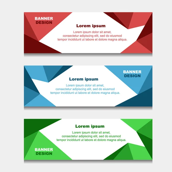 Conjunto Design Banner Web Template Pode Ser Usado Para Layout — Fotografia de Stock