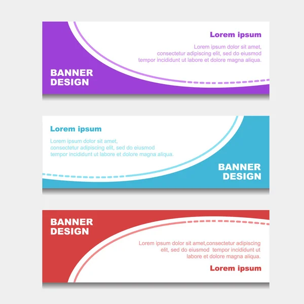 Conjunto Plantilla Web Banner Diseño Puede Utilizar Para Diseño Flujo —  Fotos de Stock