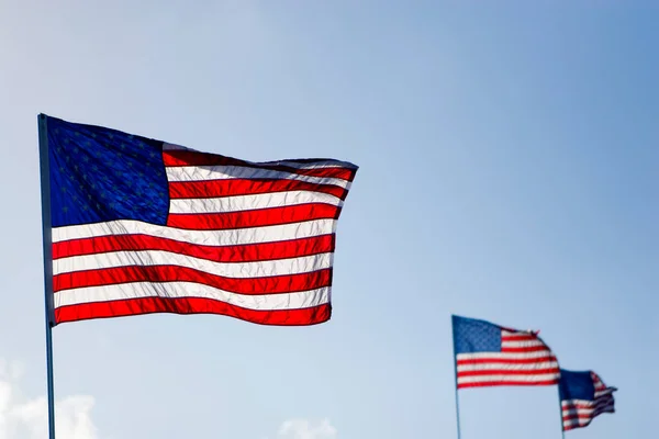 Renderização Bandeira Nacional Dos Estados Unidos América Acenando Vento — Fotografia de Stock