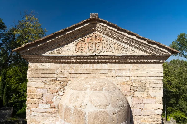 Temple Clitumnus Église Médiévale Ancienne Site Patrimoine Mondial Unesco Pissignano — Photo