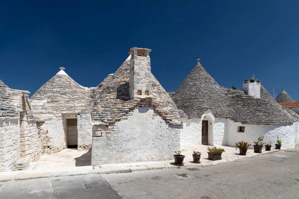 Maisons Trulli Alberobello Site Unesco Pouilles Italie — Photo