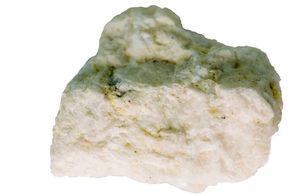 Feldspar Närbild Mineralen Skära Vit Bakgrund — Stockfoto