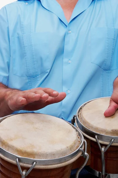 Close Hand Holding Drum — Stock Photo, Image