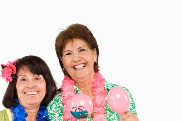 Retrato Uma Família Feliz Com Uma Flor Rosa — Fotografia de Stock