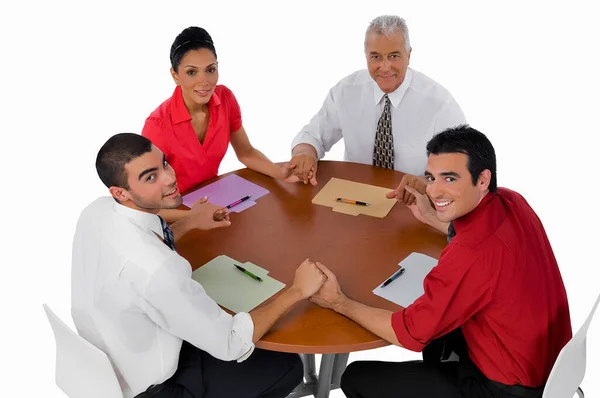 Empresários Que Trabalham Conjunto Escritório — Fotografia de Stock