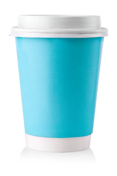 Белый Бумажный Стаканчик Кофейными Чашками Изолированы Заднем Плане Иллюстрация — стоковое фото