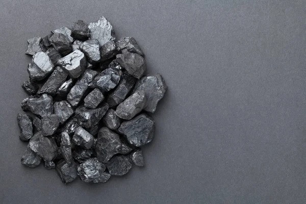 Pile Coal Black Background — Stock Photo, Image