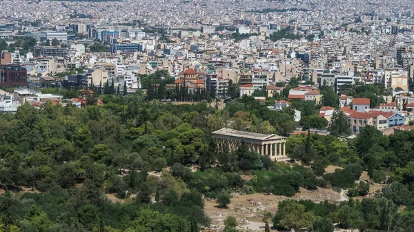 Baulandschaft Athen Von Der Akropolis Aus Gesehen — Stockfoto