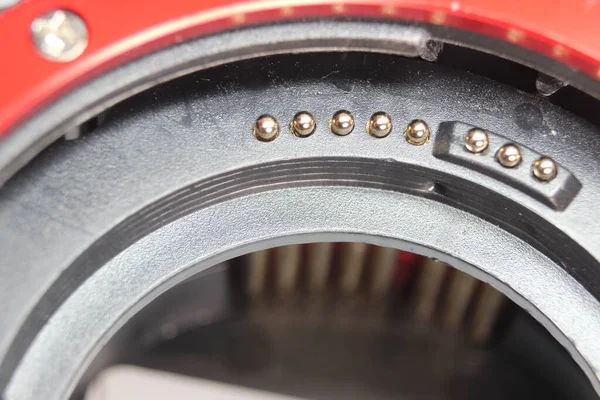 Makro Fotoğrafçılık Yapmak Için Kamera Merceği Tüpleri Lenslerin Büyültülmesi — Stok fotoğraf