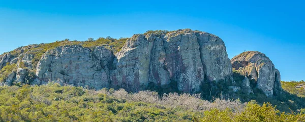 Platteland Landschap Scène Met Arequita Rotsachtige Heuvel Arequita Nationaal Park — Stockfoto