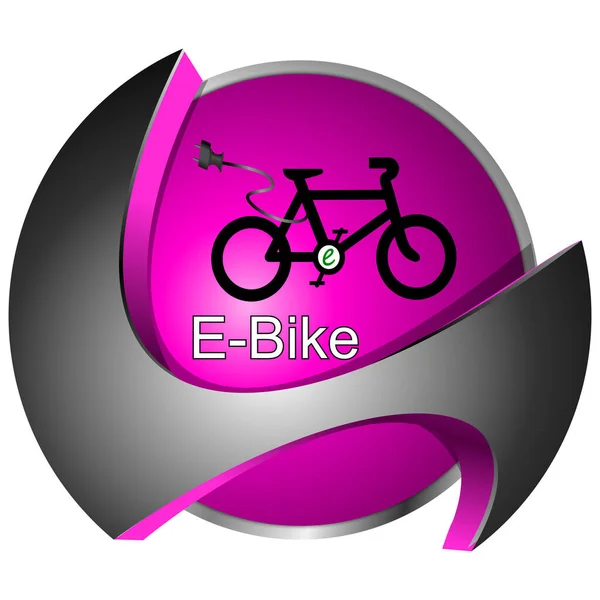 Bike Knop Paars Illustratie — Stockfoto