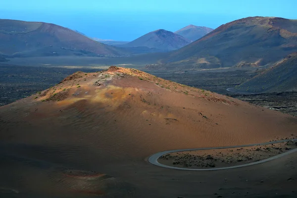 Timanfaya国家公园五彩斑斓的火山景观 西班牙加那利群岛兰萨罗特岛 — 图库照片