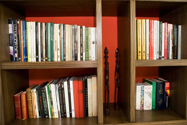 Bücherstapel Der Bibliothek — Stockfoto